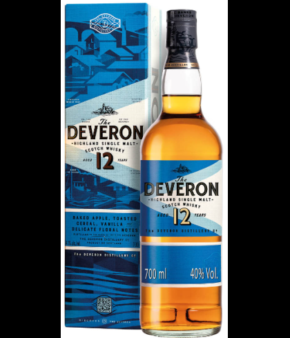 Fles The Deveron 12 Years Old, Schotse Highland single malt uit Banff, op voorraad bij slijterij t Bockje in Bathmen