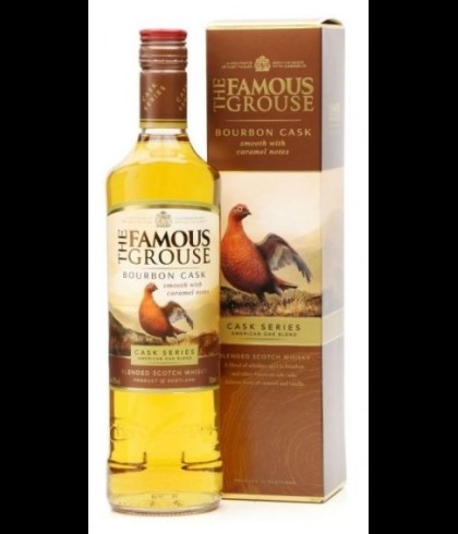 Fles The Famous Grouse Bourbon Cask, Schotse blended whisky, op voorraad bij slijterij t Bockje in Bathmen