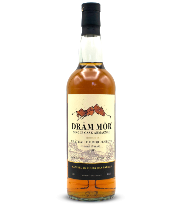 Dram Mor Single Cask Armagnac Chateau de Bordeneuve 17 Years Old 2005 bij t Bockje in Bathmen