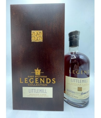 Fles Lowland single malt van de gesloten distilleerderij Littlemill, op voorraad bij slijterij t Bockje in Bathmen