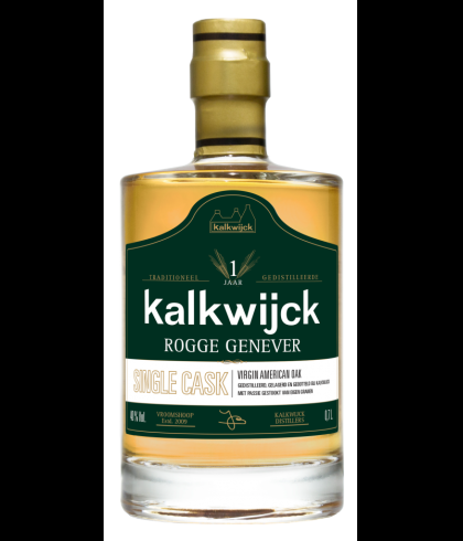 Kalkwijck Rogge Genever Single Cask, jenever bij slijterij t Bockje in Bathmen