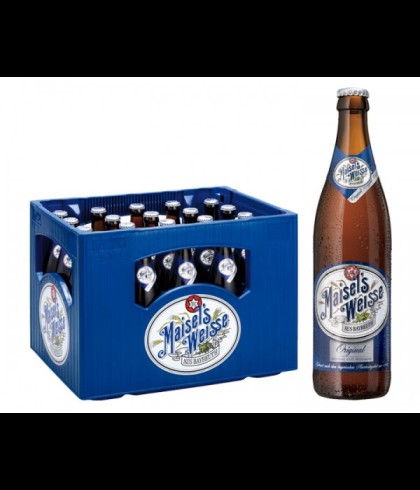 Maisel's Weizen Krat 20x50cl., bier op voorraad bij slijterij t Bockje in Bathmen