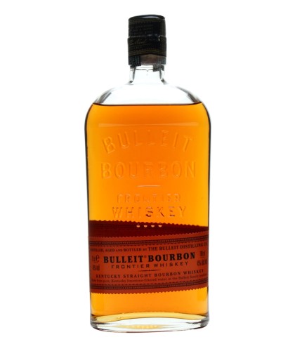 Fles Bulleit Kentucky Straight Bourbon, single malt whisky, op voorraad bij slijterij t Bockje in Bathmen