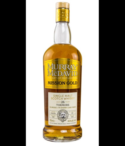 Fles Murray McDavid Tormore 1995, whisky, op voorraad bij slijterij t Bockje in Bathmen