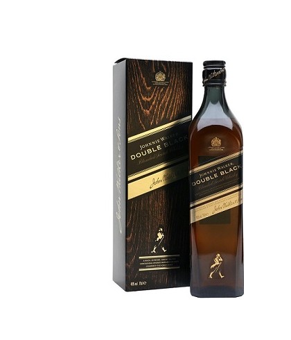 Fles blended Scotch van Johnnie Walker, op voorraad bij slijterij t Bockje in Bathmen