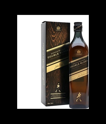 Fles blended Scotch van Johnnie Walker, op voorraad bij slijterij t Bockje in Bathmen