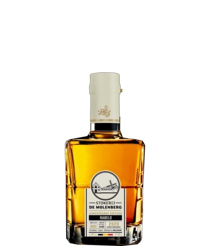 Fles Stokerij de Molenberg Rabelo, whisky, op voorraad bij slijterij t Bockje in Bathmen