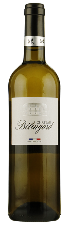Fles Chateau Belingard Bergerac Blanc Sec, wijn, op voorraad bij slijterij ’t Bockje in Bathmen