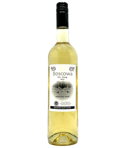 Fles Boscowa Johanniter, wijn bij slijterij t Bockje in Bathmen