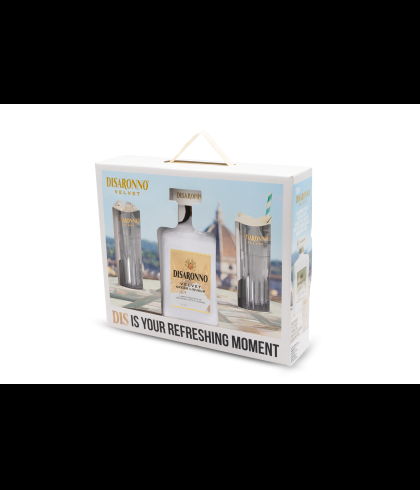 Geschenk Disaronno Velvet Giftpack met 2 Outdoor Tumblers, bij slijterij ’t Bockje in Bathmen