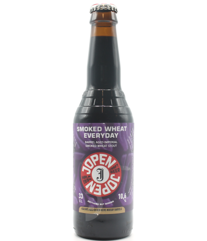 Fles JOPEN Smoked Wheat Everyday Barrel Aged Ben Nevis, bier van Jopen, bij slijterij t Bockje in Bathmen