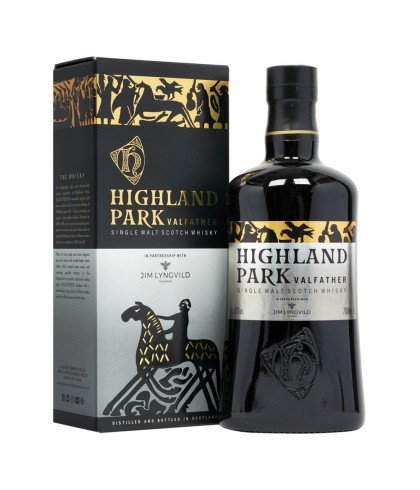 Fles Highland Park Valfather, single malt whisky, op voorraad bij slijterij t Bockje in Bathmen