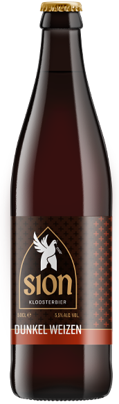 Fles Sion Dunkel Weizen, bier van Sion, op voorraad bij slijterij t Bockje in Bathmen
