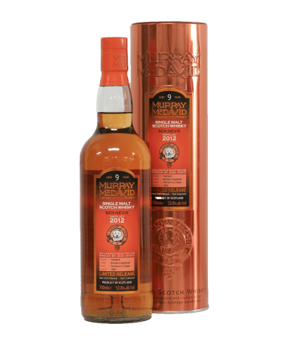 Fles Murray McDavid Ben Nevis 9Y 2012 Château Lafite, single malt whisky, op voorraad bij slijterij t Bockje in Bathmen