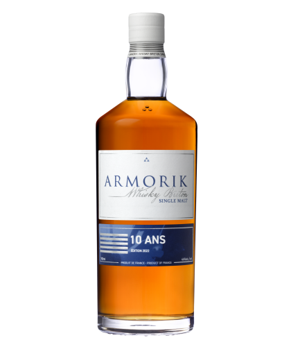 Fles Armorik 10 Years Old Edition 2022, single malt whisky, op voorraad bij slijterij t Bockje in Bathmen