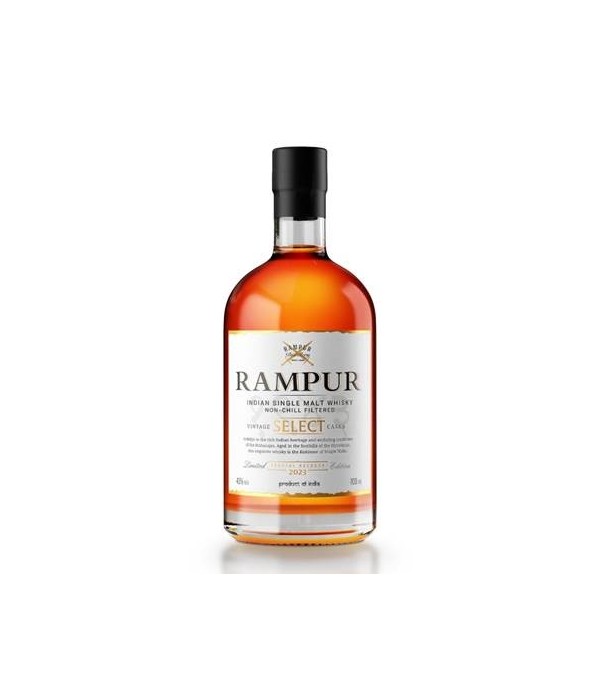Rampur Select Cask 2023 Indian Single Malt bij t Bockje in Bathmen