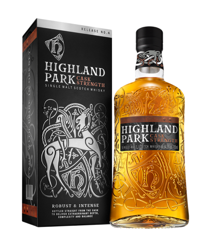 Fles Highland Park Cask Strength Release No.4, single malt whisky, op voorraad bij slijterij t Bockje in Bathmen