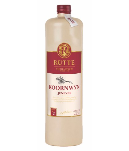 Rutte Koornwyn, jenever bij slijterij t Bockje in Bathmen