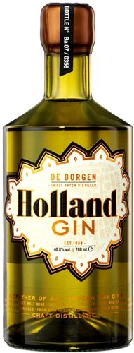 Fles De Borgen Holland Gin, gin van De Borgen, op voorraad bij slijterij ’t Bockje in Bathmen