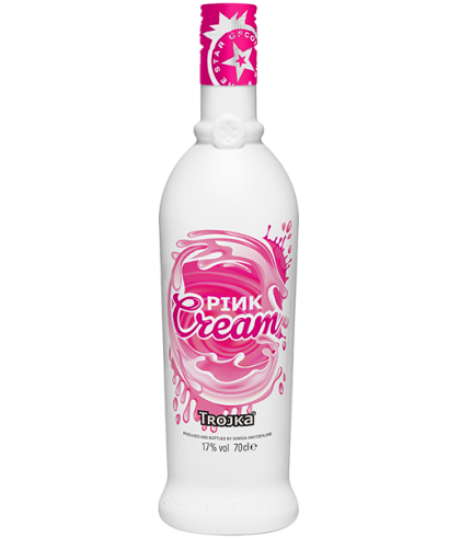 Wodka Trojka Pink Cream van Trojka, bij slijterij ’t Bockje in Bathmen