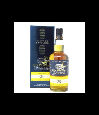 Fles Caperdonich 28 Years Old Dun Bheagan, whisky, op voorraad bij slijterij t Bockje in Bathmen