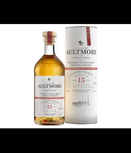 Fles Aultmore 15 Years Old Ruby Marsala, single malt whisky, op voorraad bij slijterij t Bockje in Bathmen