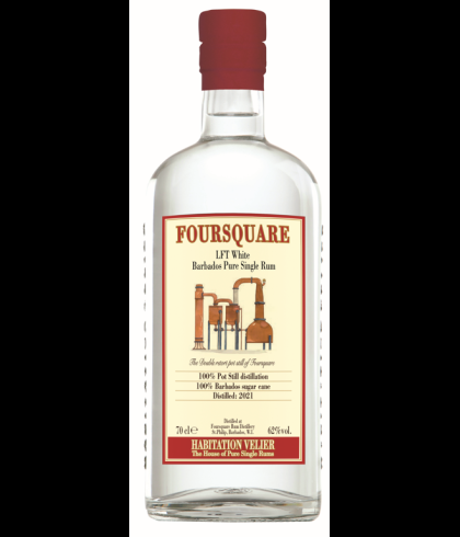Fles Habitation Velier Foursquare LFT White Barbados Pure Single Rum, rum, op voorraad bij slijterij t Bockje in Bathmen