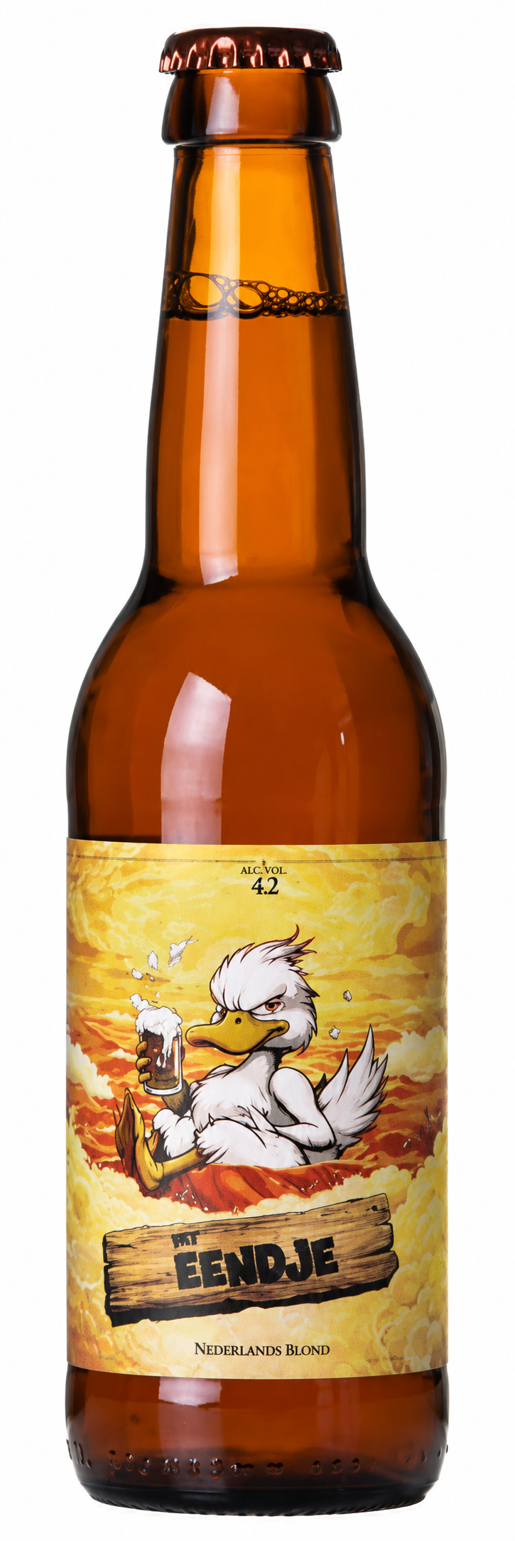 Fles Brewery42 Het Eendje Zwaar Blond, bier, bij slijterij t Bockje in Bathmen
