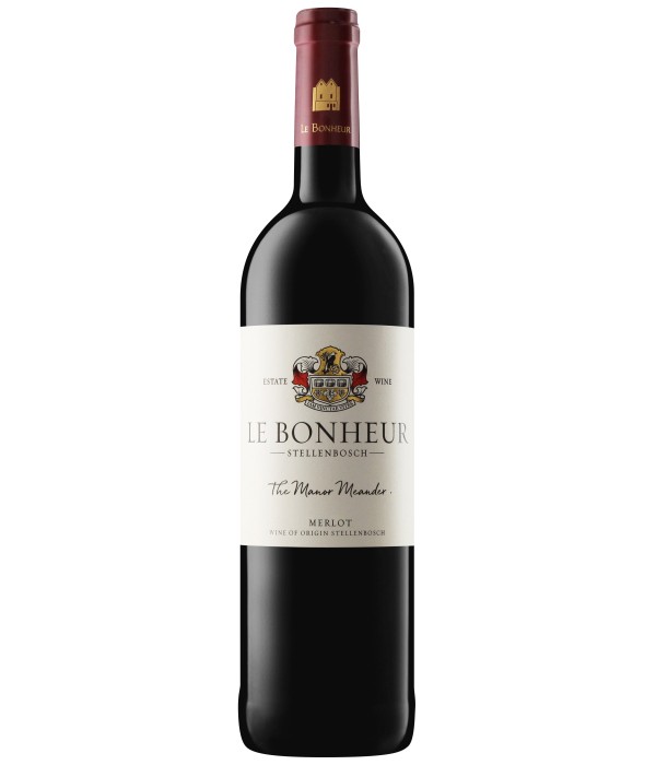 Le Bonheur Wine Estate ‘The Manor Meander’ Merlot, wijn bij t Bockje in Bathmen