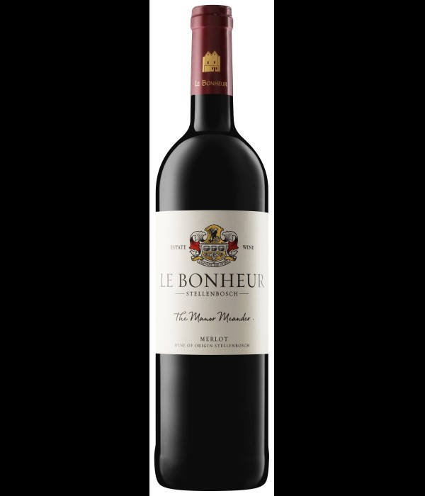 Le Bonheur Wine Estate ‘The Manor Meander’ Merlot, wijn bij t Bockje in Bathmen