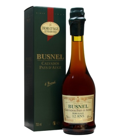 Busnel Calvados Hors d'Age 12 Years Old, op voorraad bij slijterij t Bockje in Bathmen