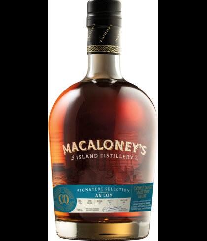 Fles Macaloney's An Loy Canadian Single Malt, whisky, op voorraad bij slijterij t Bockje in Bathmen