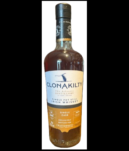 Fles Clonakilty Single Cask Port Pipe NL Exclusive, single malt whisky, op voorraad bij slijterij t Bockje in Bathmen
