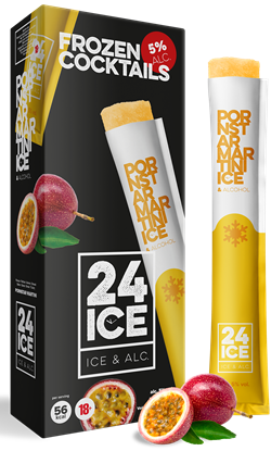 Likeur 24 ICE Frozen Cocktails Pornstar Martini van 24 ICE, bij slijterij ’t Bockje in Bathmen