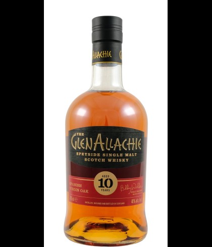 Fles GlenAllachie 10Y Virgin Oak Spanish Oak, single malt whisky, op voorraad bij slijterij t Bockje in Bathmen