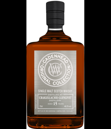 Fles Cadenhead&rsquo;s Craigellachie 15 Years Old, single malt whisky, op voorraad bij slijterij t Bockje in Bathmen