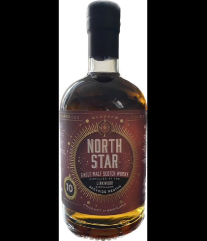 Fles North Star Linkwood 10 Years Old, Schotse whisky van bottelaar North Star Spirits, op voorraad bij slijterij t Bockje in Bathmen