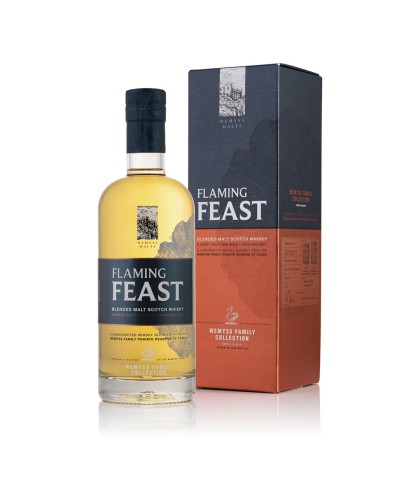 Fles Wemyss Malts Flaming Feast, Schotse whisky gebotteld door Wemyss Malts, op voorraad bij slijterij t Bockje in Bathmen