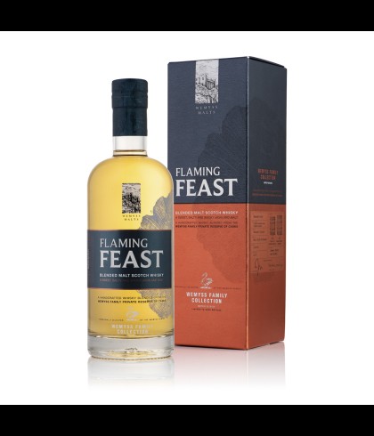 Fles Wemyss Malts Flaming Feast, Schotse whisky gebotteld door Wemyss Malts, op voorraad bij slijterij t Bockje in Bathmen
