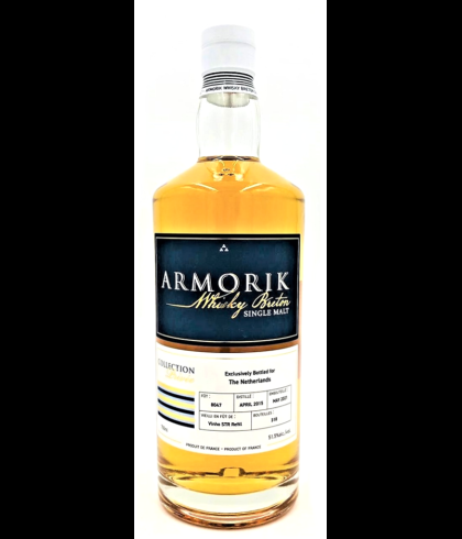 Fles Armorik 6 Years Old STR Cask, single malt whisky, op voorraad bij slijterij t Bockje in Bathmen