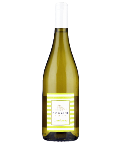 Fles Domaine d'Avrillé Chardonnay, IGP Val de Loire, wijn op voorraad bij slijterij t Bockje in Bathmen