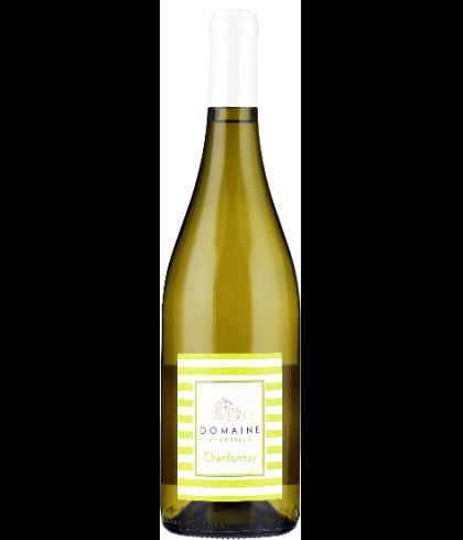 Fles Domaine d'Avrillé Chardonnay, IGP Val de Loire, wijn op voorraad bij slijterij t Bockje in Bathmen