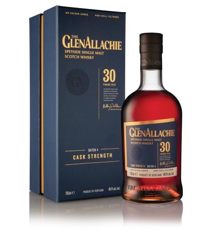 Fles GlenAllachie 30 Years Old Batch 4, single malt whisky, op voorraad bij slijterij t Bockje in Bathmen