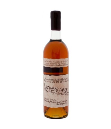 Fles Rowan's Creek Bourbon Whiskey, whisky, op voorraad bij slijterij ’t Bockje in Bathmen