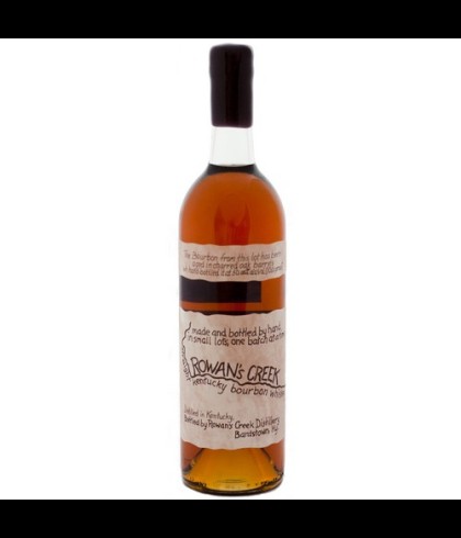 Fles Rowan's Creek Bourbon Whiskey, whisky, op voorraad bij slijterij ’t Bockje in Bathmen
