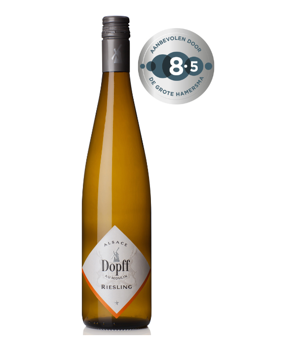 Dopff au Moulin Riesling, wijn bij t Bockje in Bathmen