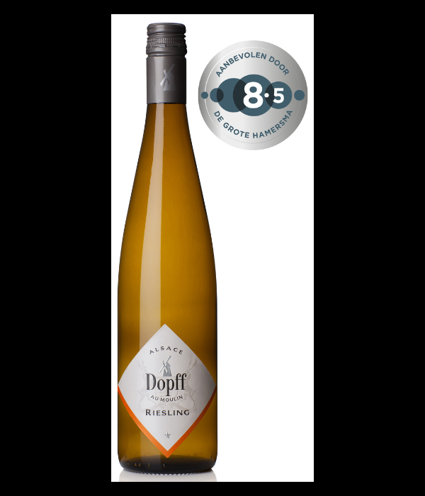 Dopff au Moulin Riesling, wijn bij t Bockje in Bathmen