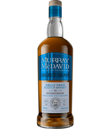 Fles Schotse whisky van bottelaar Murray McDavid, op voorraad bij slijterij t Bockje in Bathmen