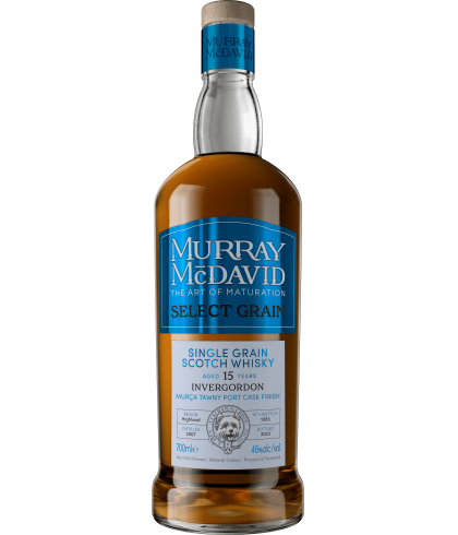 Fles Schotse whisky van bottelaar Murray McDavid, op voorraad bij slijterij t Bockje in Bathmen