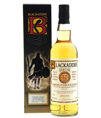 Fles Raw Cask Bunnahabhain 2008 12 Years Old, single malt whisky, op voorraad bij slijterij t Bockje in Bathmen